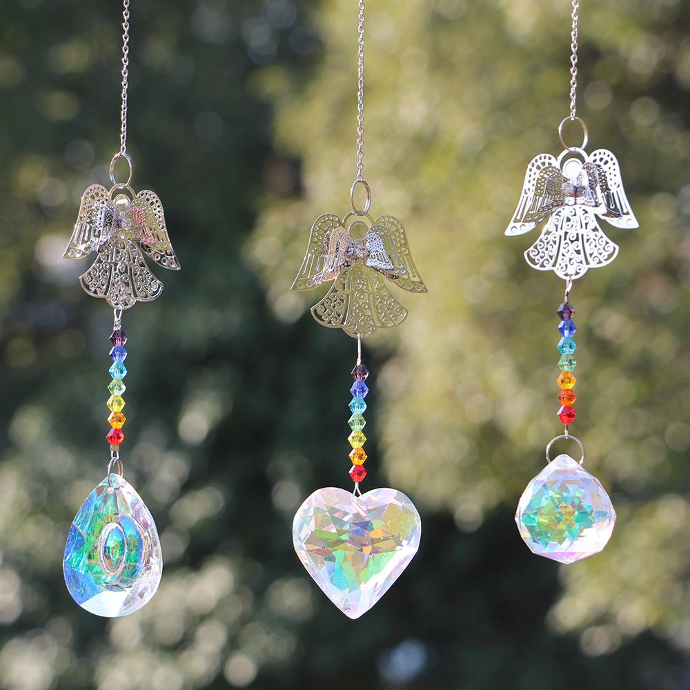Angel Crystal Suncatchers Window Sun Catchers Rainbow Maker Hanging Crystal Prisms Pendant Home Garden Decoration
Angel Crystal Suncatchers Window Sun Catchers Rainbow Maker Hanging Crystal Prisms Pendant Home Garden Decoration