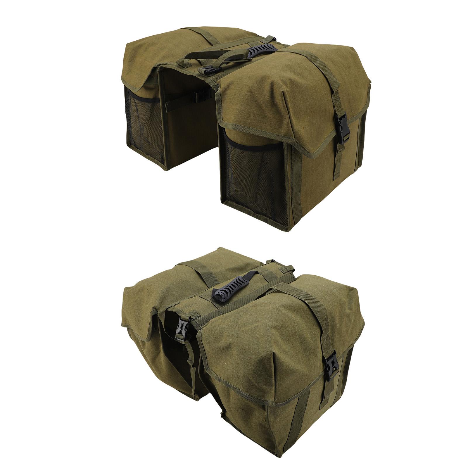 Bike Seat Double Bag Watertight Canvas Large Capacity Bike Rear Rack Double Side Bag for Cycling 30L
Bike Seat Double Bag Watertight Canvas Large Capacity Bike Rear Rack Double Side Bag for Cycling 30L