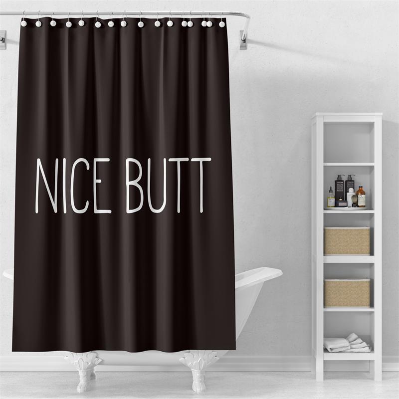 Gaslight Gatekeep Girlboss Nice Butt Black Funny Shower Curtain Set With Grommets And Hooks For Bathroom Decor W60H190(CM)-1 Pcs
Gaslight Gatekeep Girlboss Nice Butt Black Funny Shower Curtain Set With Grommets And Hooks For Bathroom Decor W60H190(CM)-1 Pcs