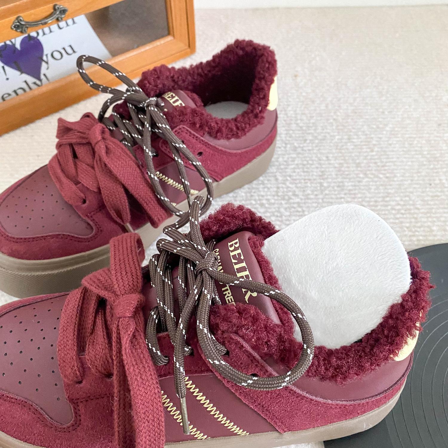 BE-6816 pair of shoelaces winter velvet board shoes women s shoes winter warm thick velvet training shoes casual cotton shoes casual 35 красный
BE-6816 pair of shoelaces winter velvet board shoes women s shoes winter warm thick velvet training shoes casual cotton shoes casual 35 красный