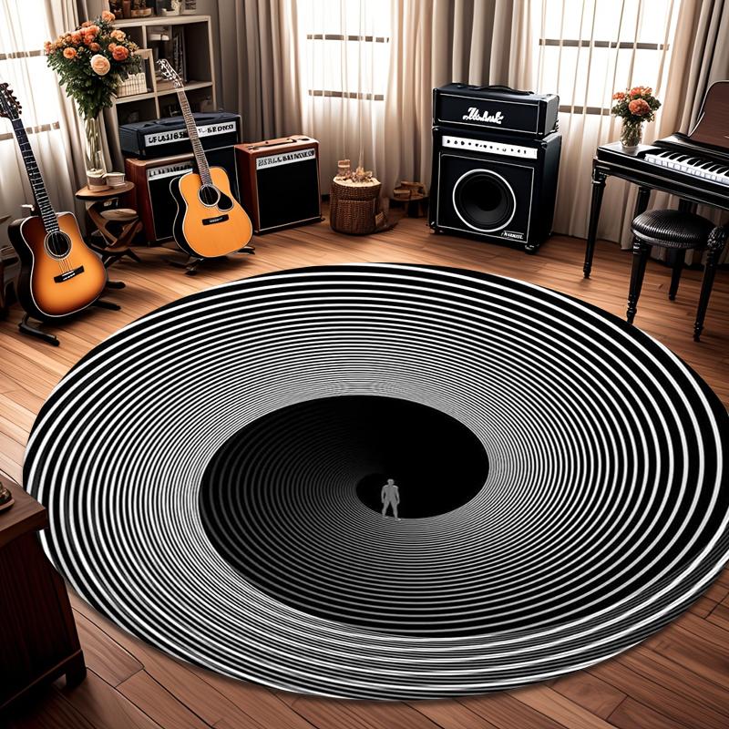 2D Optical Illusion Vortex Round Rug Modern Abstract Spiral Print Non-Slip Circle Rug Trippy Psychedelic Home Decor Floor Mat 80cm x 80cm
2D Optical Illusion Vortex Round Rug Modern Abstract Spiral Print Non-Slip Circle Rug Trippy Psychedelic Home Decor Floor Mat 80cm x 80cm
