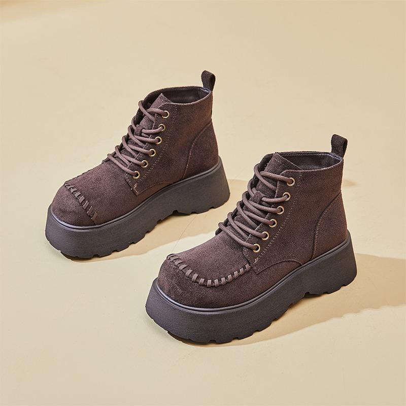 Retro thick-soled velvet Martin boots women s winter new versatile slim motorcycle boots knight short boots 40
Retro thick-soled velvet Martin boots women s winter new versatile slim motorcycle boots knight short boots 40