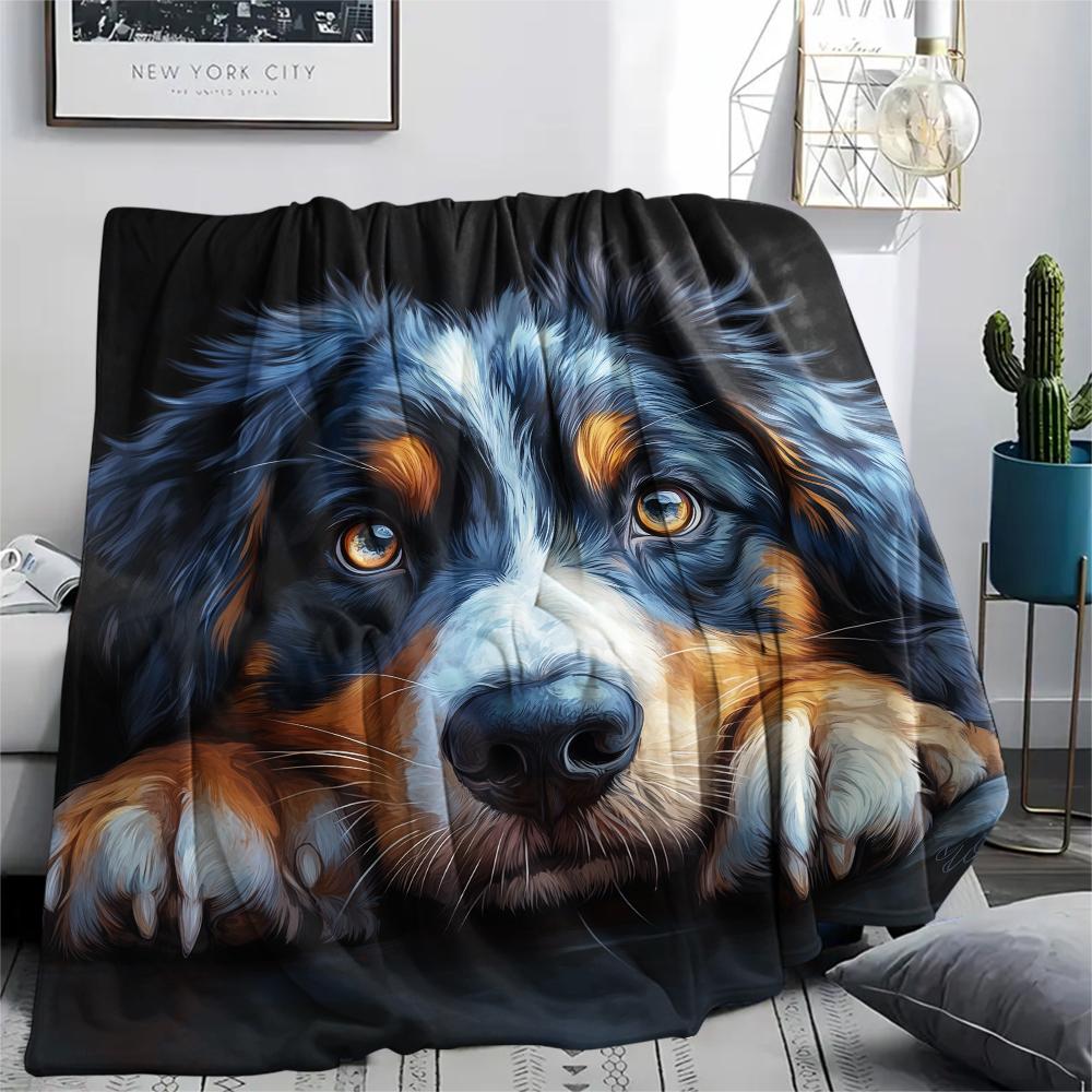 Black Australian Shepherd,pattern Flannel Blanket, High quality Comfortable for All Seasons, Home Decor, Warmth and Comfort, Perfect for Gifts. 80cm x 120cm
Black Australian Shepherd,pattern Flannel Blanket, High quality Comfortable for All Seasons, Home Decor, Warmth and Comfort, Perfect for Gifts. 80cm x 120cm