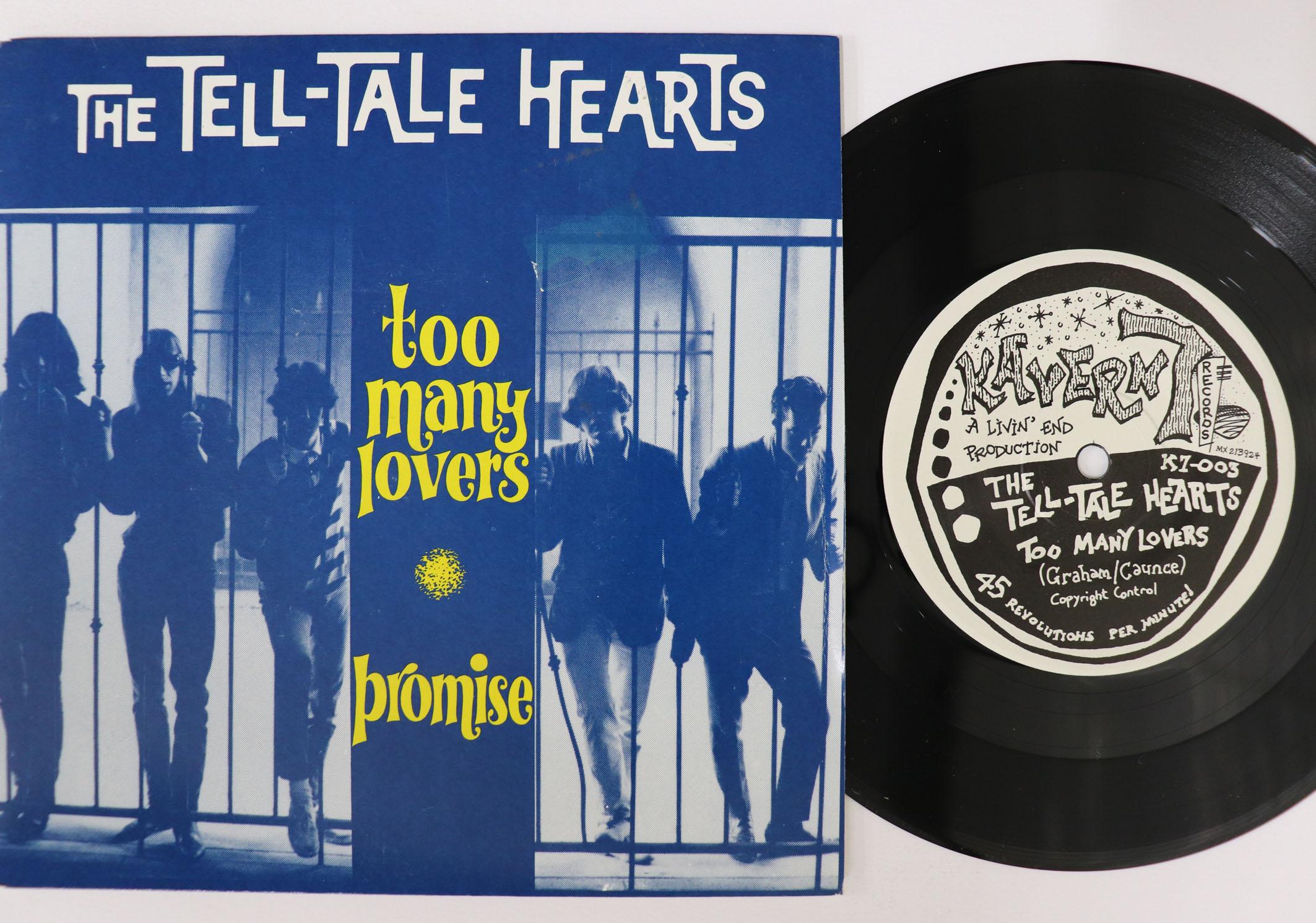 7inch Record TELLTALE HEARTS Too Many Lovers Promise K7003 KAVERN 7 1987 Australia Rock Used
7inch Record TELLTALE HEARTS Too Many Lovers Promise K7003 KAVERN 7 1987 Australia Rock Used
