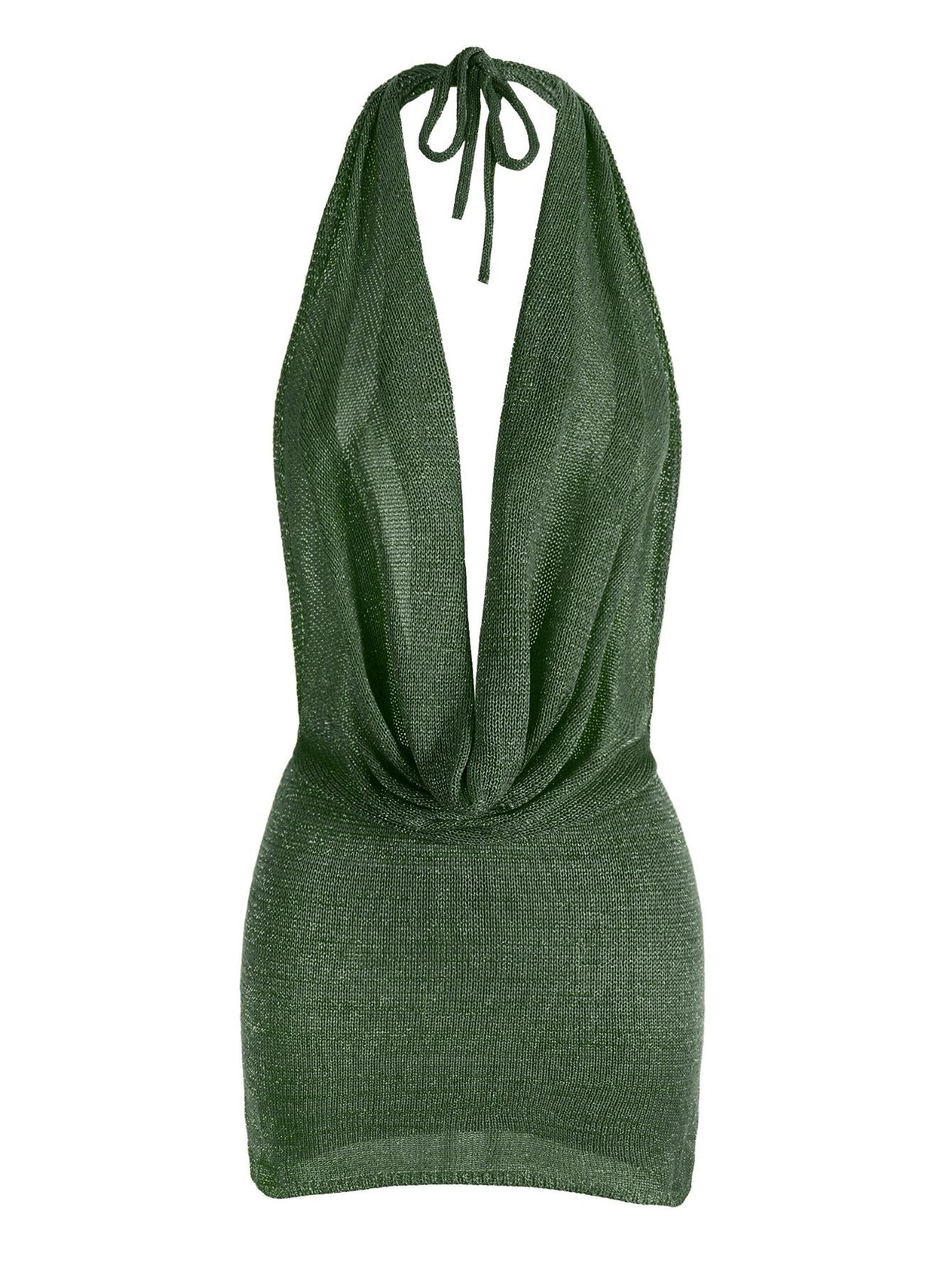 Помаранчева Трикотажна Міні-Сукня Халтер Жіноча З Глибоким V-подібним Вирізом Без Спини Пляжна Накидка Вечірня Сукня K145 L армія зелений колір
Помаранчева Трикотажна Міні-Сукня Халтер Жіноча З Глибоким V-подібним Вирізом Без Спини Пляжна Накидка Вечірня Сукня K145 L армія зелений колір