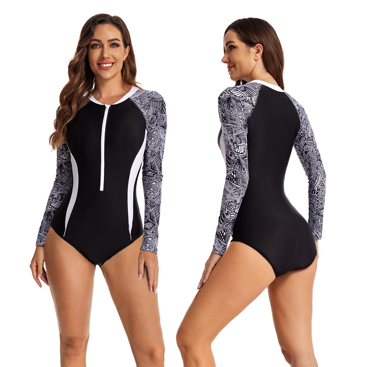 one-piece long-sleeved surfing suit sunscreen women s bathing suit diving suit fashion swimsuit S чёрный
one-piece long-sleeved surfing suit sunscreen women s bathing suit diving suit fashion swimsuit S чёрный