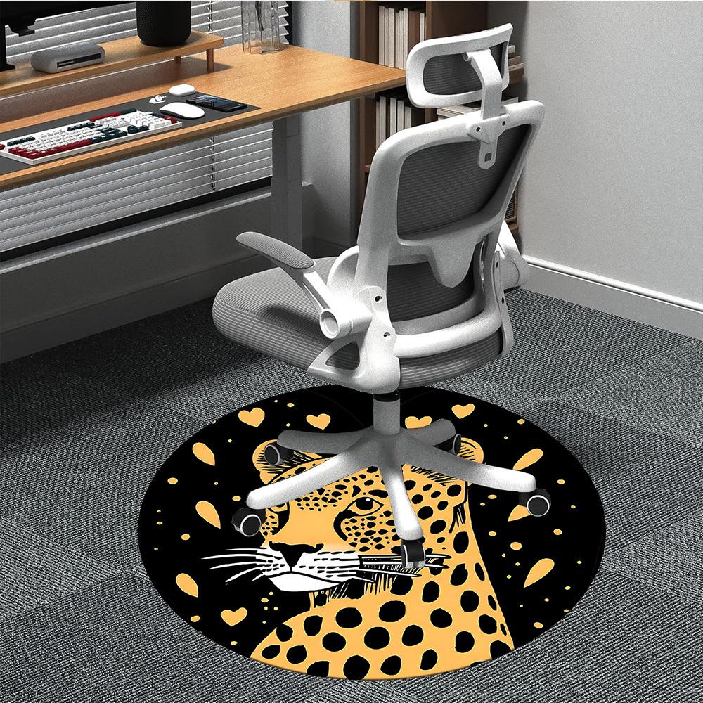 1pc Leopard Spots Office Round Area Rug, Mat Suitable ForOffice, Under Office Chairs Bedroom Living Room Home Decor, Room Deco 80cm
1pc Leopard Spots Office Round Area Rug, Mat Suitable ForOffice, Under Office Chairs Bedroom Living Room Home Decor, Room Deco 80cm