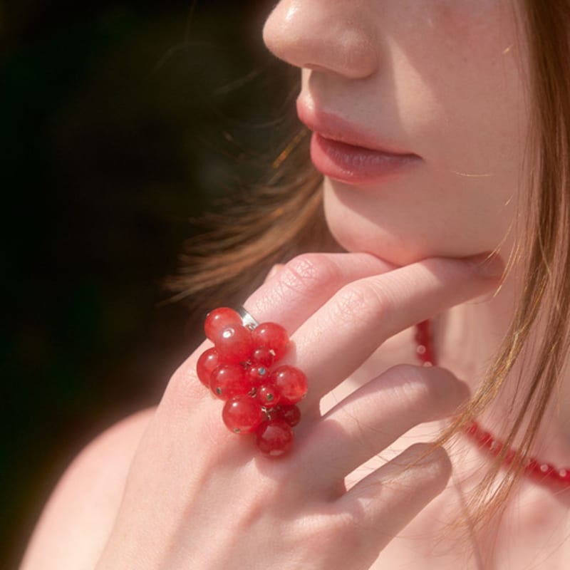 LOVE ME MONSTER Grape Ring (L242MRI020) RED
LOVE ME MONSTER Grape Ring (L242MRI020) RED