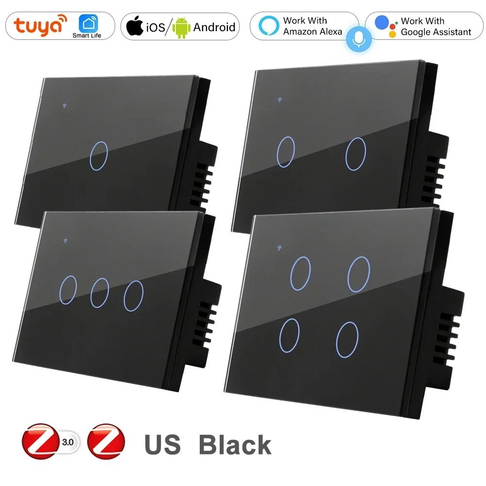 Smart Life Wall Touch Light Switch Timer For 110V 220V Lamp On Off Remote Control Two Way with no Neutral Tuya ZigBee US Brazil Live no Neutral 110V&1-Gang чорний
Smart Life Wall Touch Light Switch Timer For 110V 220V Lamp On Off Remote Control Two Way with no Neutral Tuya ZigBee US Brazil Live no Neutral 110V&1-Gang чорний