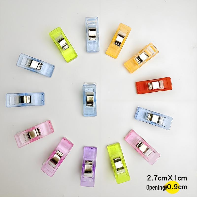 Fabric Crafting Clips Set: 100 Colored Scale Clips for Sewing and Binding
Fabric Crafting Clips Set: 100 Colored Scale Clips for Sewing and Binding