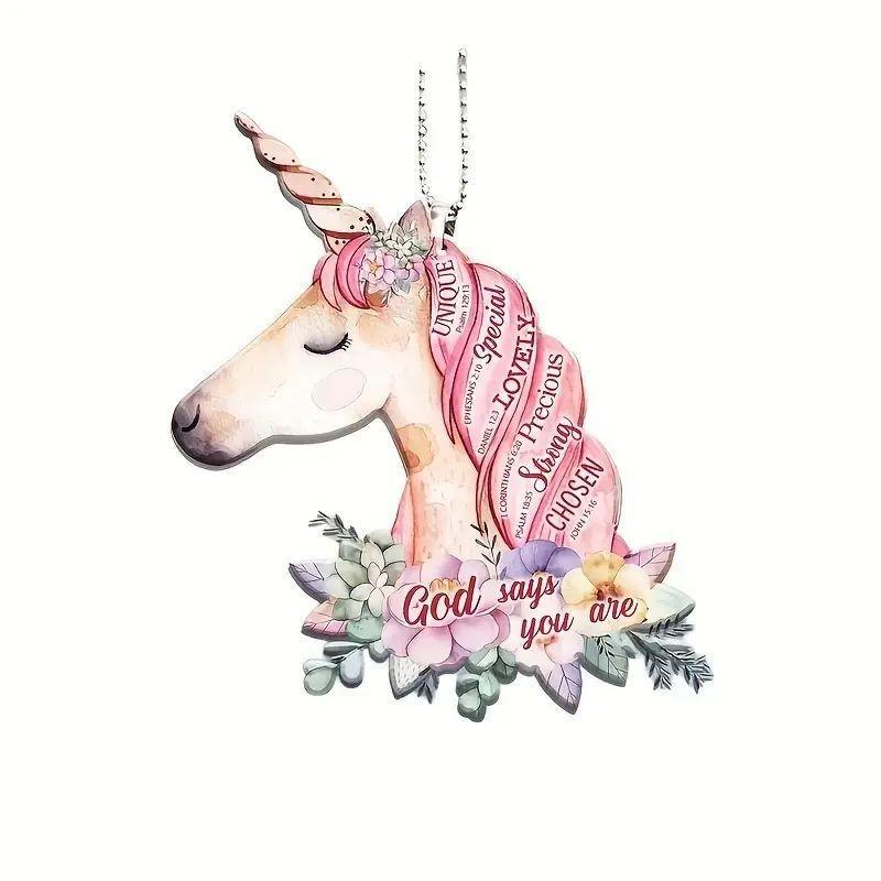 Charming Unicorn Acrylic Christmas Ornament For Car Interior Decoration And Cheer Holiday 1
Charming Unicorn Acrylic Christmas Ornament For Car Interior Decoration And Cheer Holiday 1