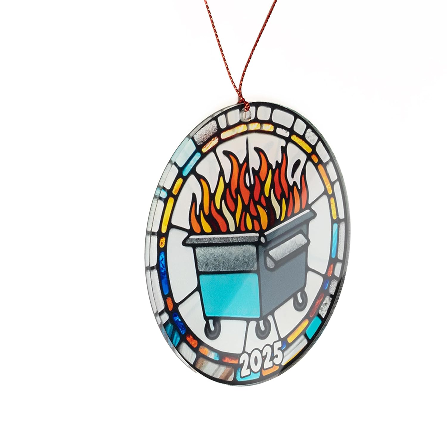 Suncatcher Ornament Acrylic Trash Can Fire Ornament Humorous Festival Pendant Festive 2025 Christmas Decoration For Gag
Suncatcher Ornament Acrylic Trash Can Fire Ornament Humorous Festival Pendant Festive 2025 Christmas Decoration For Gag