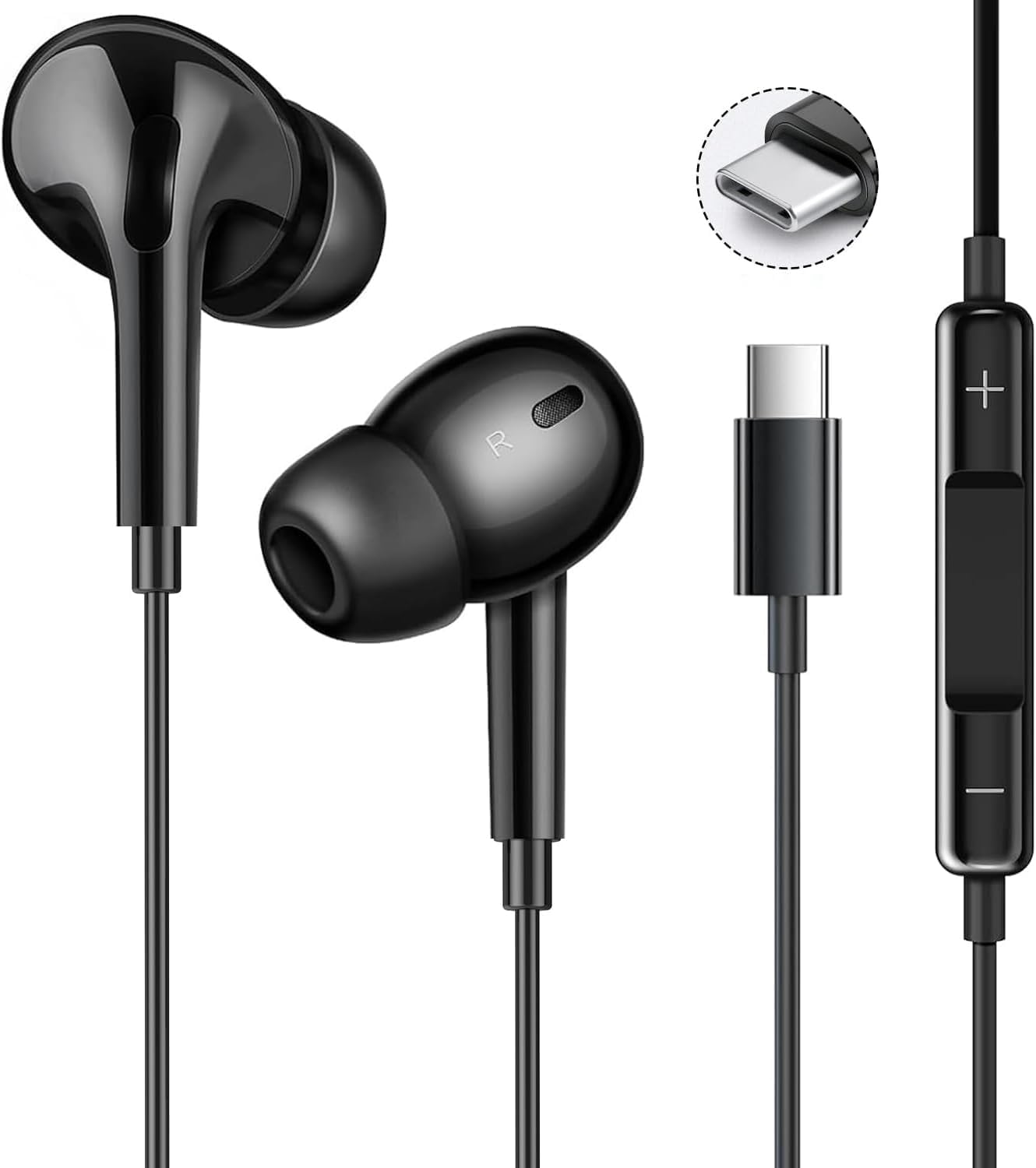 Wired Earphones New Heavy Compatible with iPhone with HiFi Call Volume Noise Comfortable Ergonomic No Ideal for and Compatible with Type-C [2026 Bass,
Wired Earphones New Heavy Compatible with iPhone with HiFi Call Volume Noise Comfortable Ergonomic No Ideal for and Compatible with Type-C [2026 Bass,
