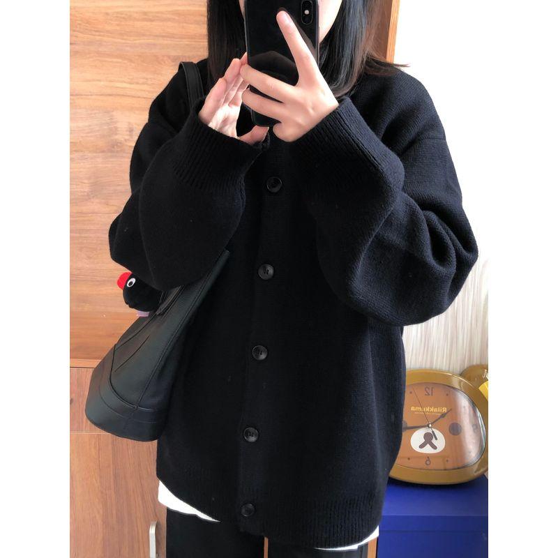 Утепленный кардиган женский осенний корейский стиль топы свободная и праздная верхняя одежда трикотаж черный нарядный верхняя одежда зимняя Black S
Утепленный кардиган женский осенний корейский стиль топы свободная и праздная верхняя одежда трикотаж черный нарядный верхняя одежда зимняя Black S