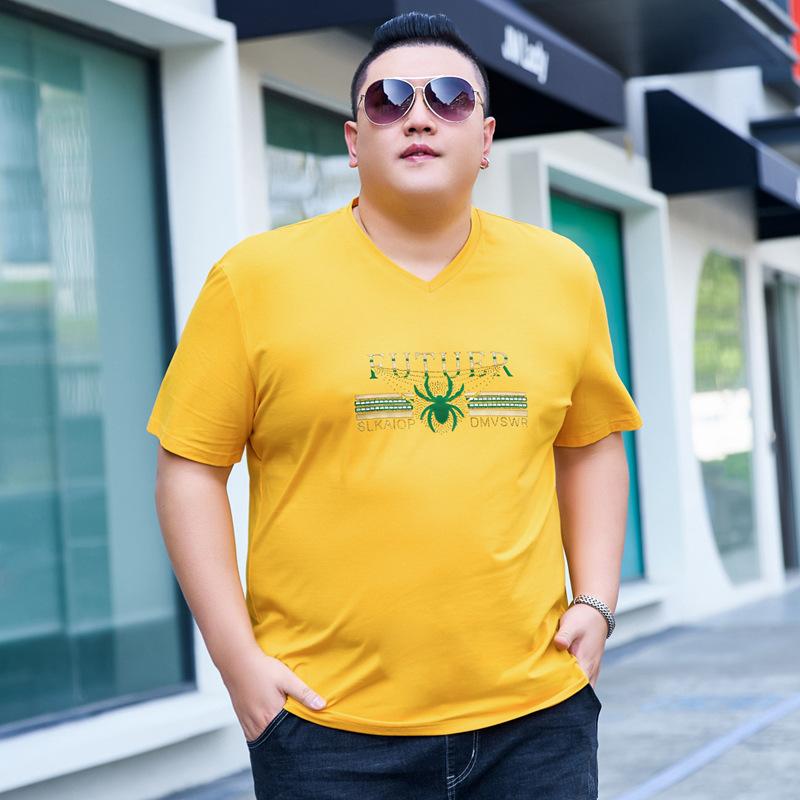 Мужская футболка больших размеров с v-образным вырезом Fat Man, модная трендовая футболка с половиной рукавов, топ, летняя одежда Fat Man, тонкая 7XL 7XL жёлтый
Мужская футболка больших размеров с v-образным вырезом Fat Man, модная трендовая футболка с половиной рукавов, топ, летняя одежда Fat Man, тонкая 7XL 7XL жёлтый