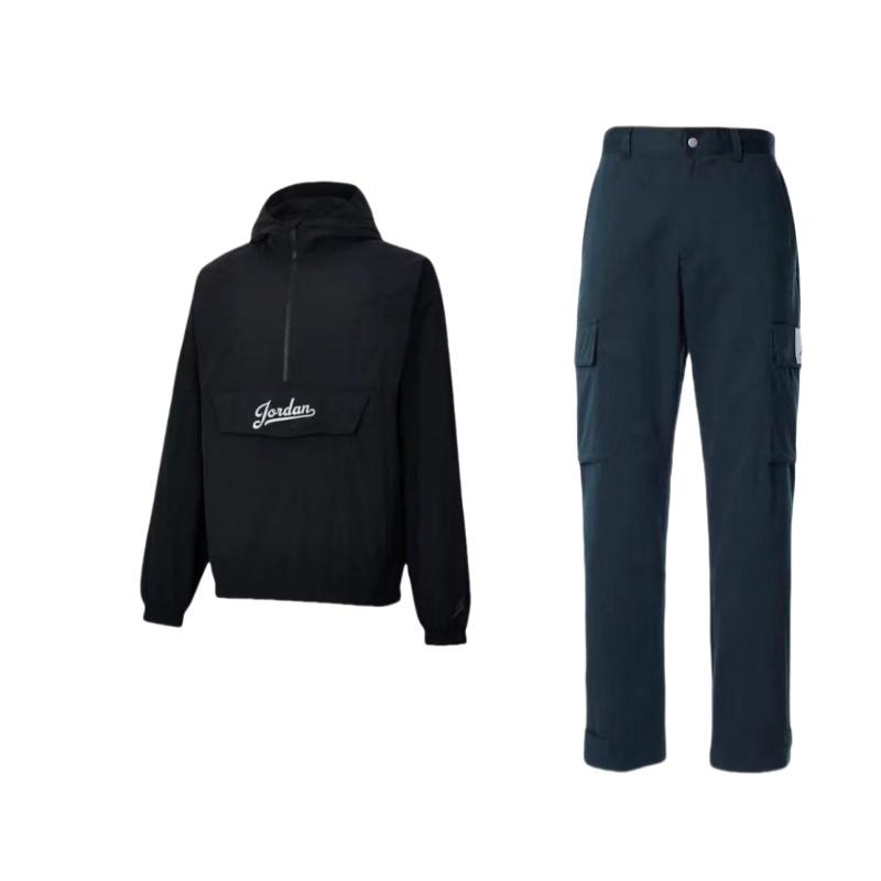 Jordan Letter Embroidery Pullover Hoodie Long Sleeve Straight Leg Pants Casual Sports Suit Men suit Black DQ7343-010+FN6349-010 M
Jordan Letter Embroidery Pullover Hoodie Long Sleeve Straight Leg Pants Casual Sports Suit Men suit Black DQ7343-010+FN6349-010 M