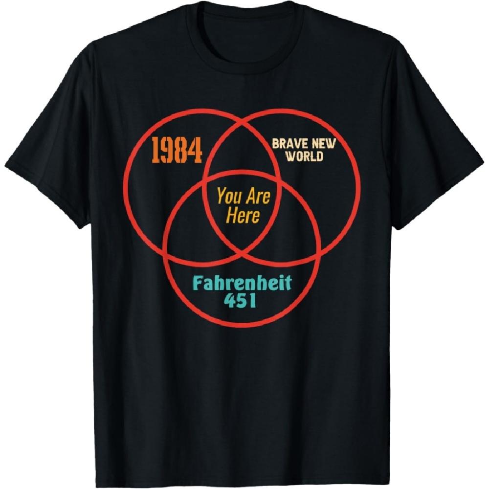 1984 Brave New World You Are Here Fahrenheit 451 apparel T-Shirt XXXXXL
1984 Brave New World You Are Here Fahrenheit 451 apparel T-Shirt XXXXXL