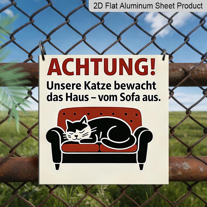 2D Flat, 1pc, Decorative Aluminum Plaques and Ornaments, Cat Guardian Theme, Humorous and Warm Style, Suitable for Living Rooms, Homes, Balconies 20*20cm
2D Flat, 1pc, Decorative Aluminum Plaques and Ornaments, Cat Guardian Theme, Humorous and Warm Style, Suitable for Living Rooms, Homes, Balconies 20*20cm