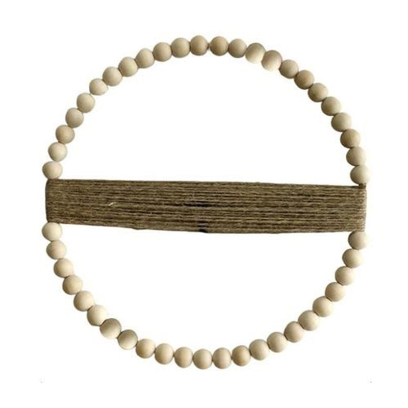 AEE4-Wooden Bead Round Garland Farmhouse Decor Unique Decoration Bohemian Wall Front Door Decoration
AEE4-Wooden Bead Round Garland Farmhouse Decor Unique Decoration Bohemian Wall Front Door Decoration