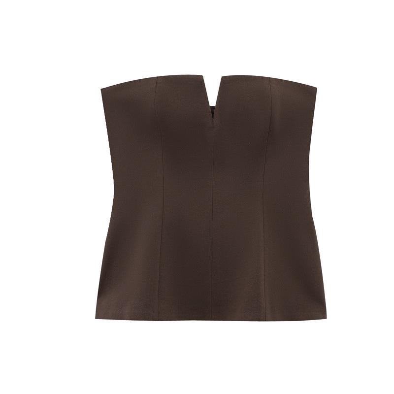 New Season Fashion: Versatile Strapless Slim Bandeau Top Extra Small коричневий
New Season Fashion: Versatile Strapless Slim Bandeau Top Extra Small коричневий