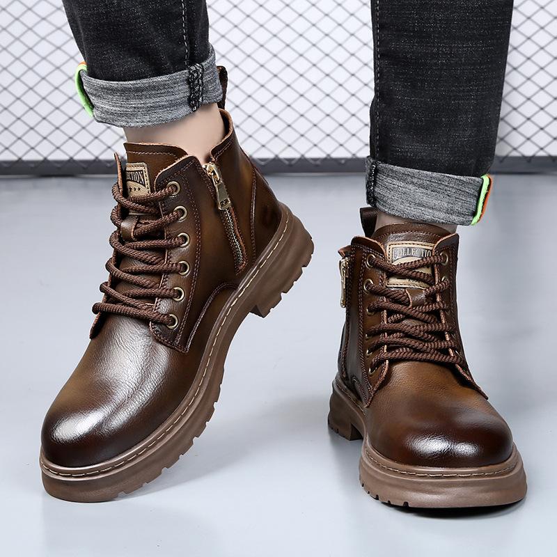 2025 winter Martin boots men s hit Internet celebrity leather retro tooling boots British trend velvet warm men s shoes 38
2025 winter Martin boots men s hit Internet celebrity leather retro tooling boots British trend velvet warm men s shoes 38