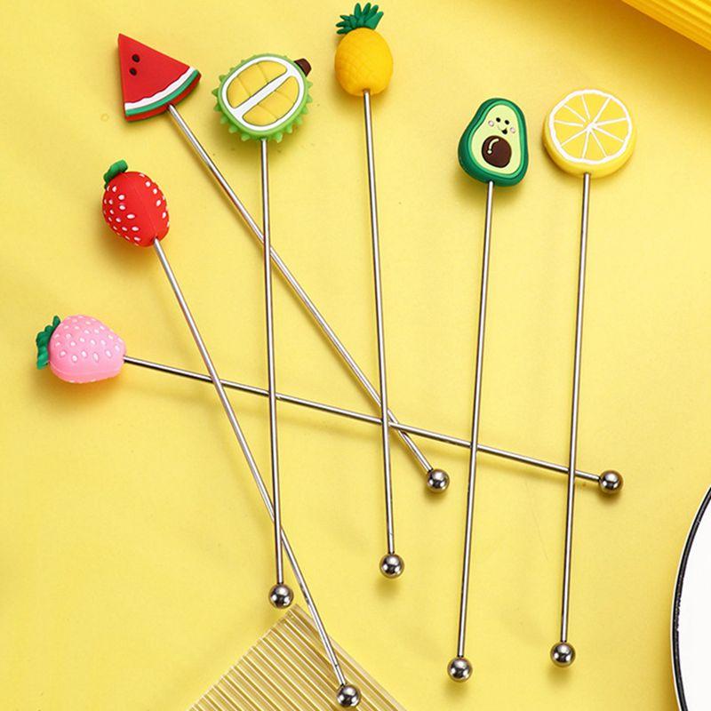 Cute Feuit Stir Bar Stainless Steel Cocktail Drink Swizzle Stick Drink Agitators Drink Tags Bartender Tools Bar Tool
Cute Feuit Stir Bar Stainless Steel Cocktail Drink Swizzle Stick Drink Agitators Drink Tags Bartender Tools Bar Tool