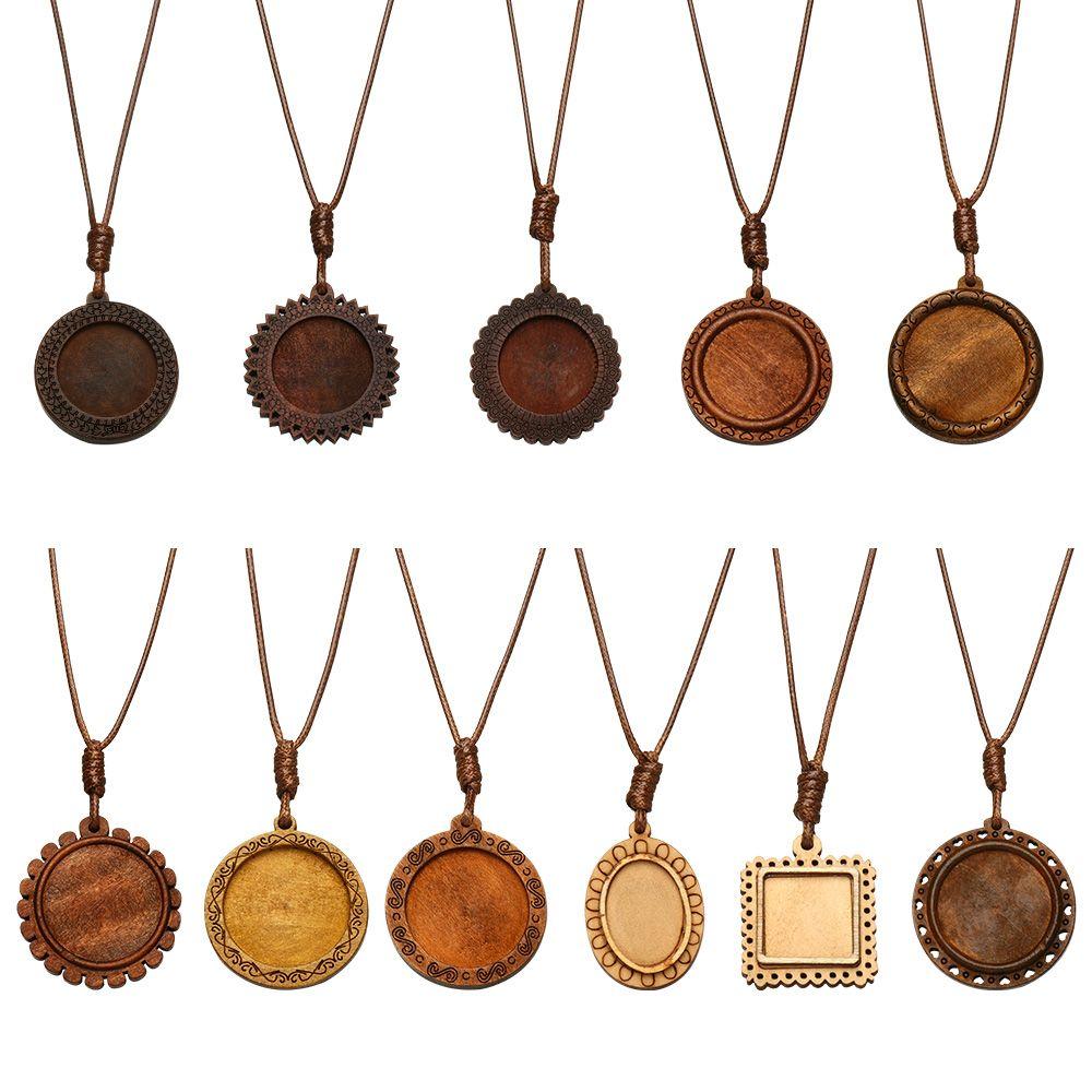 For Jewelry Making Base Trays With Leather Cord Wood Cabochon Settings Blank Cameo Pendant
For Jewelry Making Base Trays With Leather Cord Wood Cabochon Settings Blank Cameo Pendant