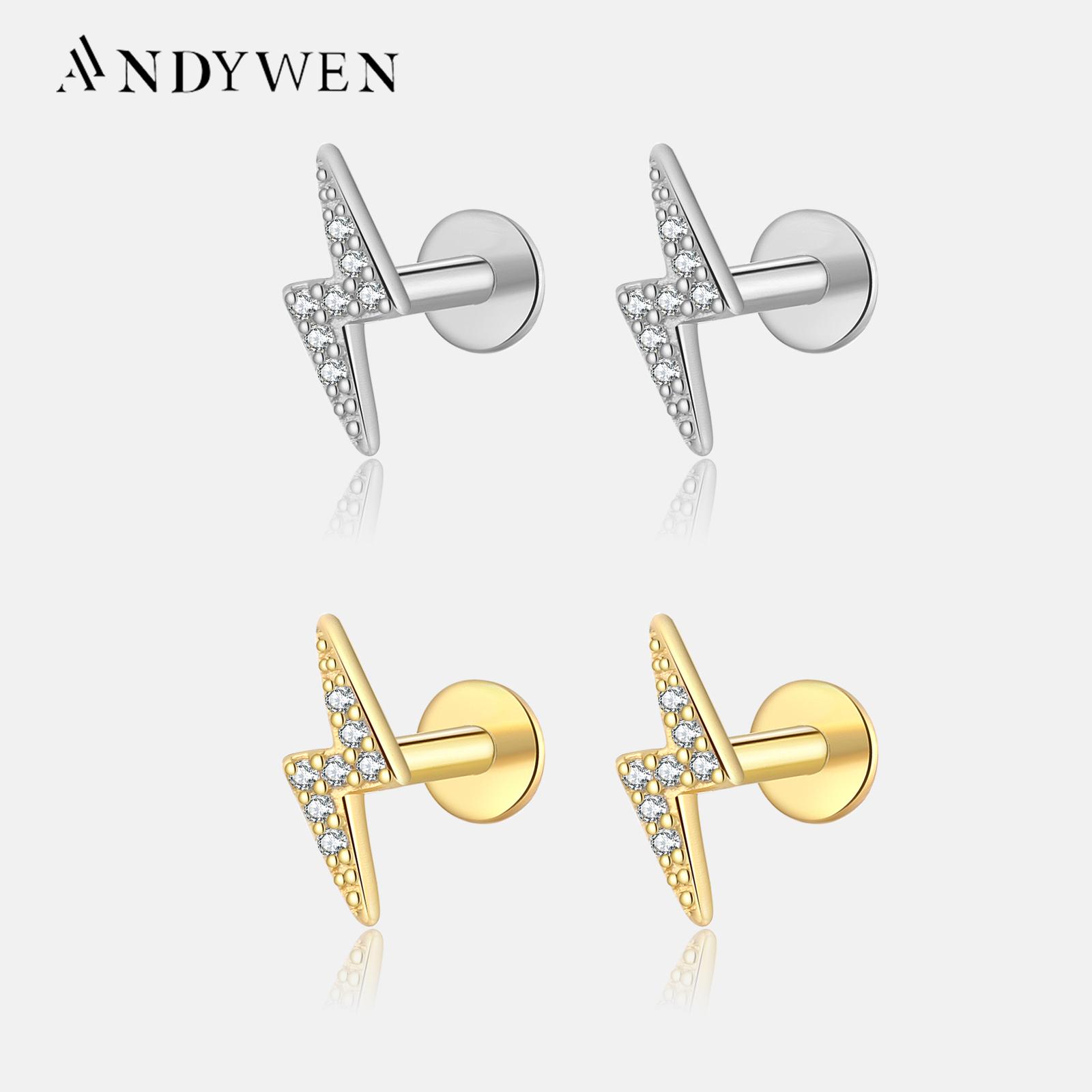 ANDYWEN стерлингового серебра 925 пробы, золотые серьги-гвоздики с подсветкой, серьги-гвоздики для пирсинга, роскошные ювелирные изделия M
ANDYWEN стерлингового серебра 925 пробы, золотые серьги-гвоздики с подсветкой, серьги-гвоздики для пирсинга, роскошные ювелирные изделия M