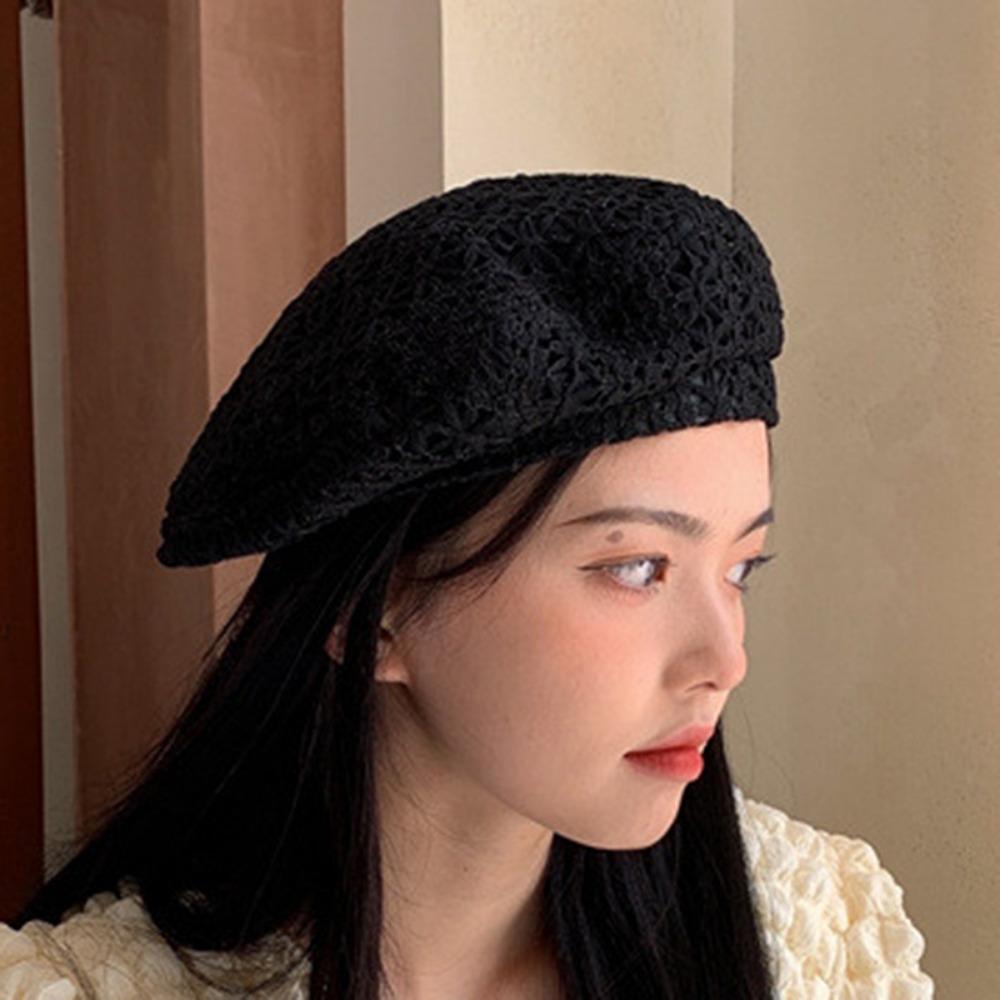 Retro Multi Colored Lace Beret Hat Slouchy Breathable Beanie Cap Summer Cutout Floral Painter Hat For Women чёрный
Retro Multi Colored Lace Beret Hat Slouchy Breathable Beanie Cap Summer Cutout Floral Painter Hat For Women чёрный