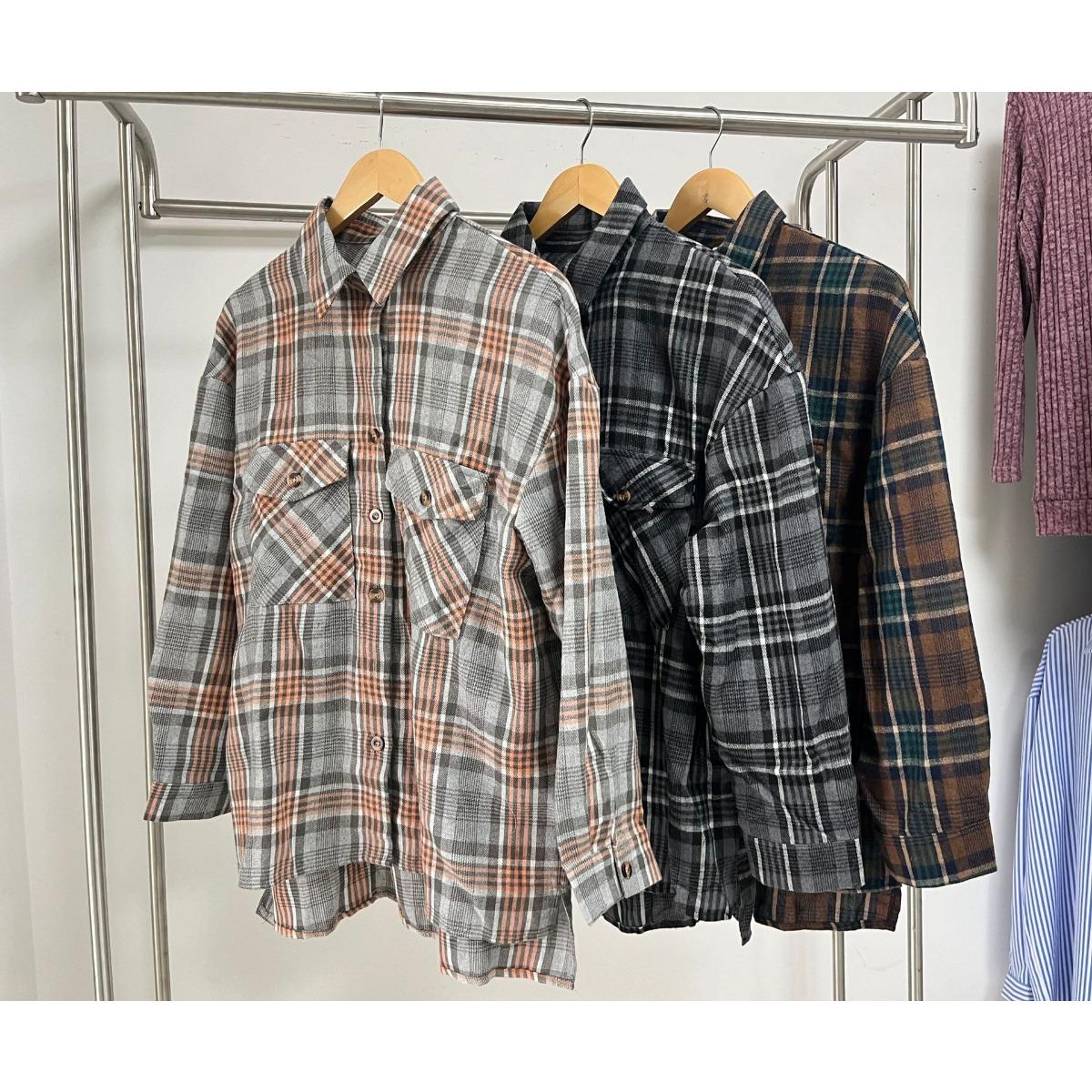 Women s Loose Long Sleeve Plaid Turn-down Collar Pocket Shirt Autumn Winter New Arrival, Casual Blouse Top for Women, Ready to Ship XXL
Women s Loose Long Sleeve Plaid Turn-down Collar Pocket Shirt Autumn Winter New Arrival, Casual Blouse Top for Women, Ready to Ship XXL