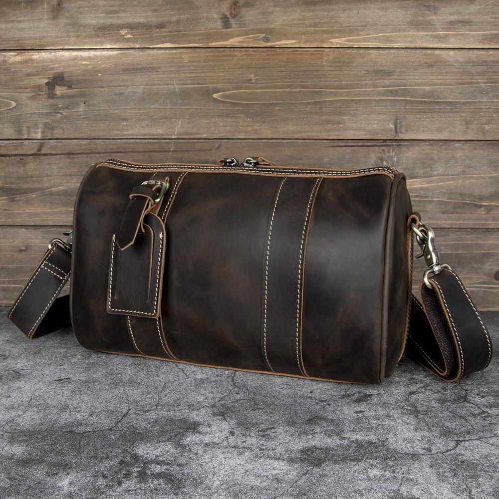 Retro Crazy Horse Leather Crossbody Leather Men s Bag Round Bucket Bag Single Shoulder Bag Large Capacity Outdoor Travel Leisure Backpack темно-коричневого кольору
Retro Crazy Horse Leather Crossbody Leather Men s Bag Round Bucket Bag Single Shoulder Bag Large Capacity Outdoor Travel Leisure Backpack темно-коричневого кольору