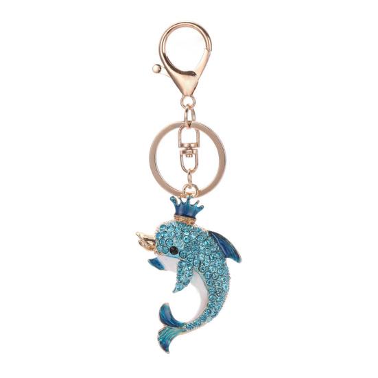 Keychain Pendant Rhinestones Inlaid Dolphin Shape Key Chain with Lobster Clasp Bag Charm Backpack синій
Keychain Pendant Rhinestones Inlaid Dolphin Shape Key Chain with Lobster Clasp Bag Charm Backpack синій