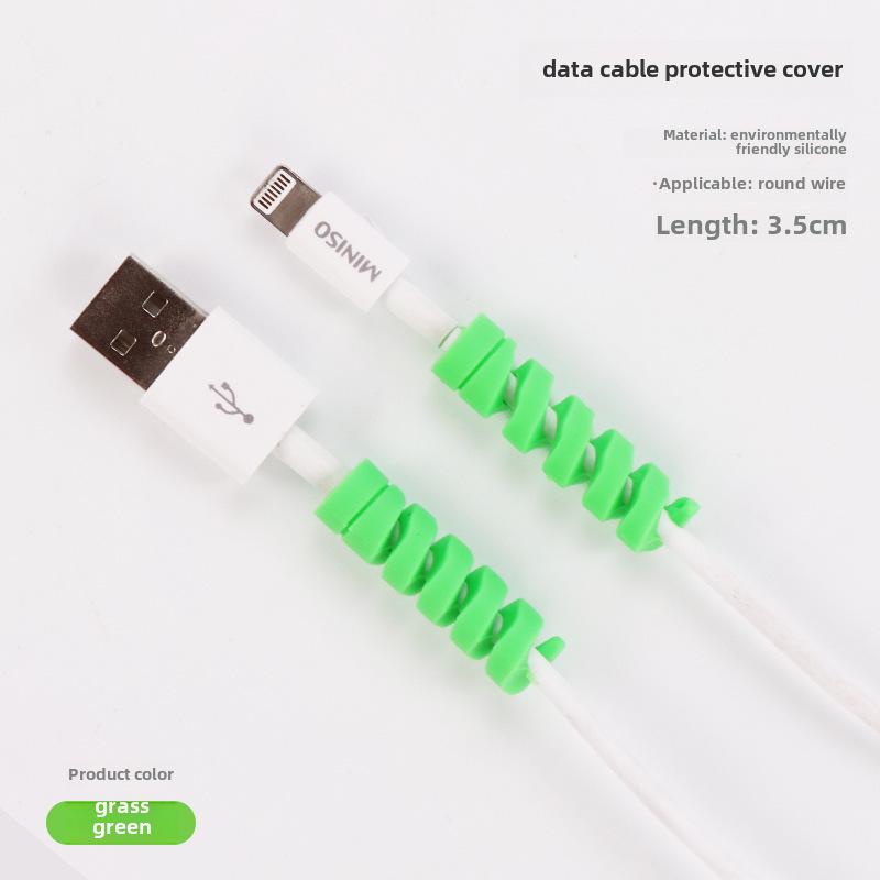 Силиконовый спиральный протектор для зарядных кабелей Apple и Android Green Bulk
Силиконовый спиральный протектор для зарядных кабелей Apple и Android Green Bulk