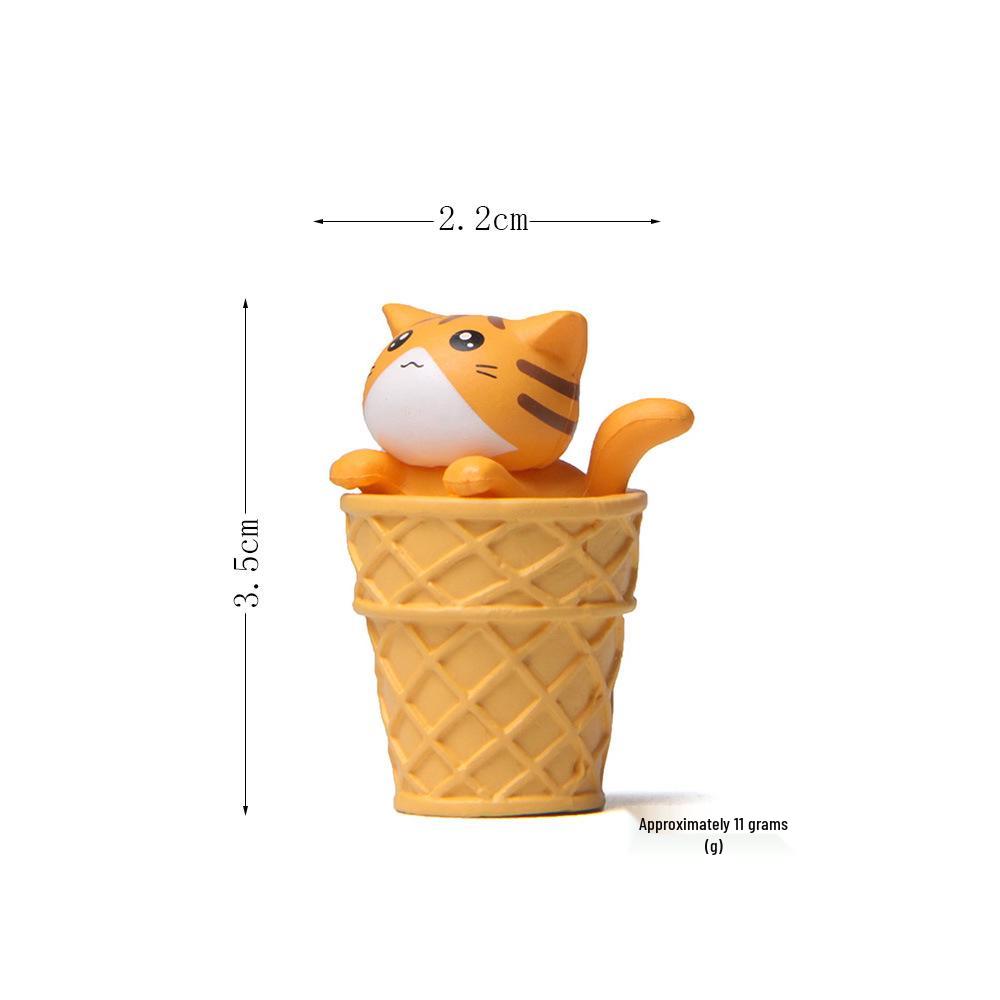 Gourmet Series Ice Cream Kittens: Miniature Cat Figurines for Creative Desktop and Garden Decor Figurine
Gourmet Series Ice Cream Kittens: Miniature Cat Figurines for Creative Desktop and Garden Decor Figurine
