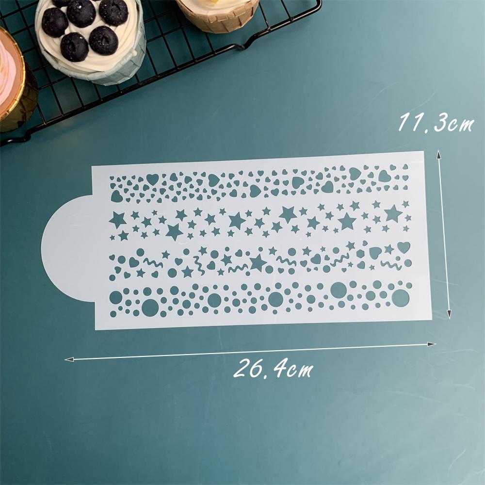 Сетка для помадки, штампы для торта, трафареты, тиснение, инструмент для украшения, пластиковая распылительная форма, свадебное печенье, шоколадный рисунок, живопись