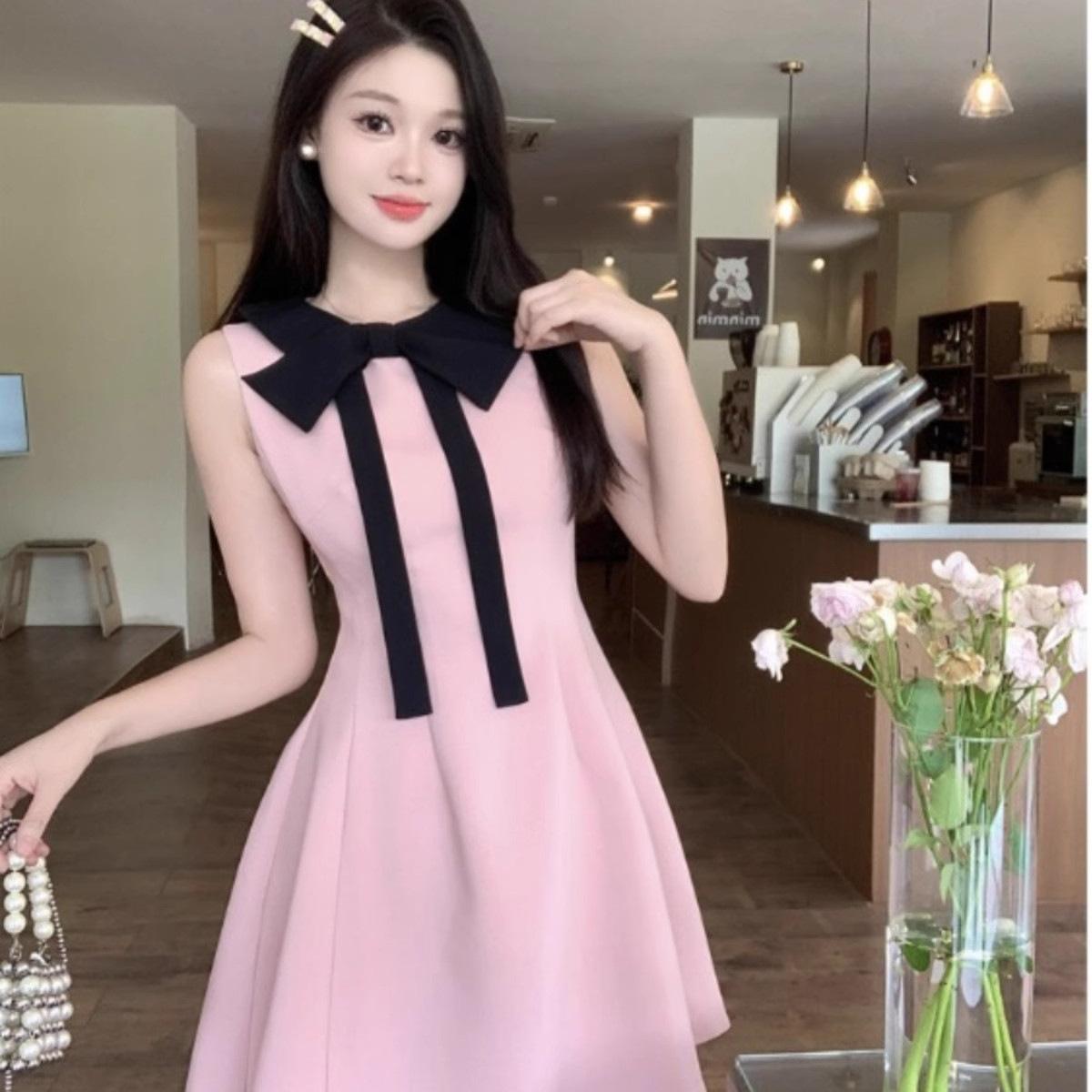 French daughter style bow waist dress women s summer large size fat sister sweet foreign look thin vest skirt 2XL рожевий
French daughter style bow waist dress women s summer large size fat sister sweet foreign look thin vest skirt 2XL рожевий