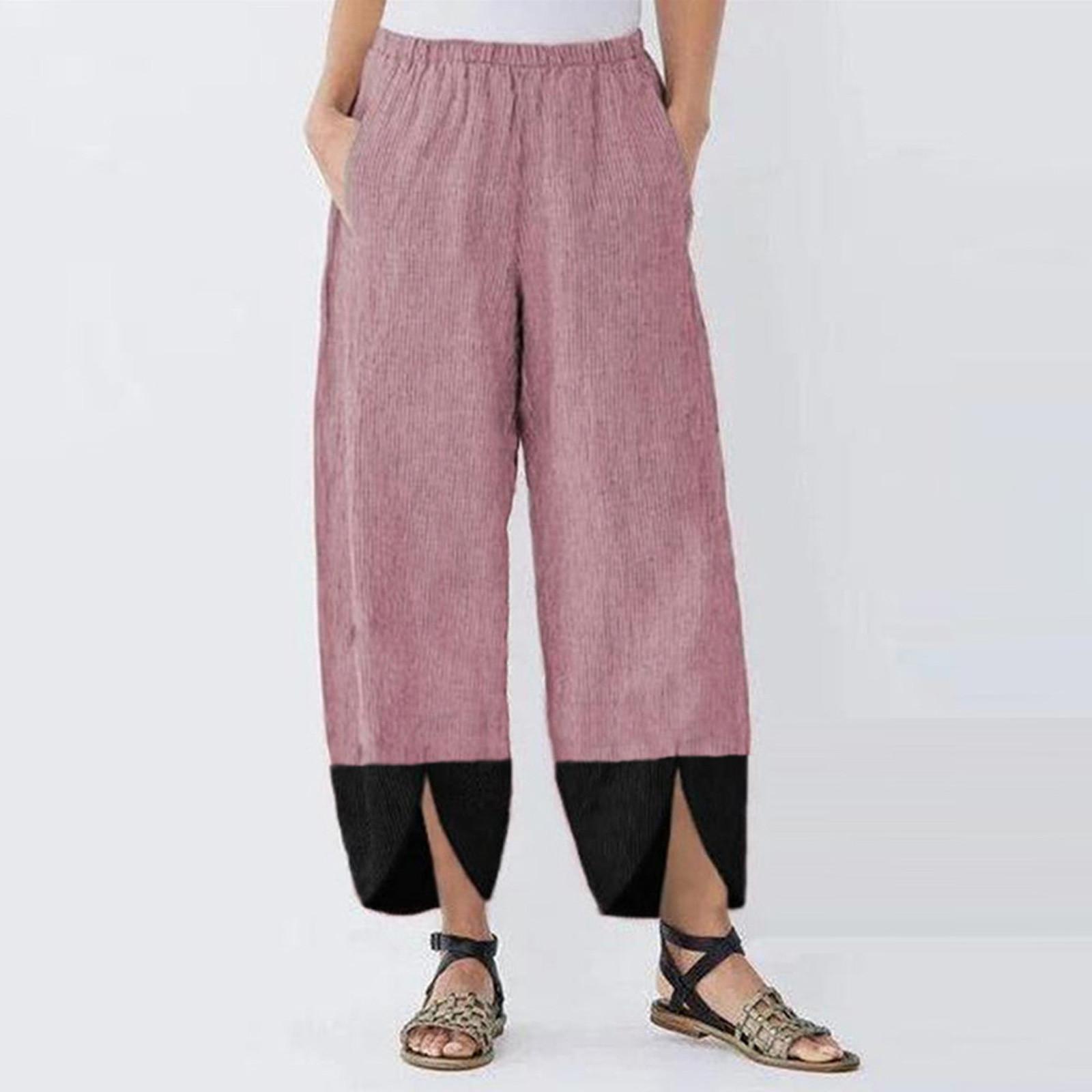 Women s Cotton Linen Patchwork Irregular Loose Trousers Casual Pants XXXXL рожевий
Women s Cotton Linen Patchwork Irregular Loose Trousers Casual Pants XXXXL рожевий