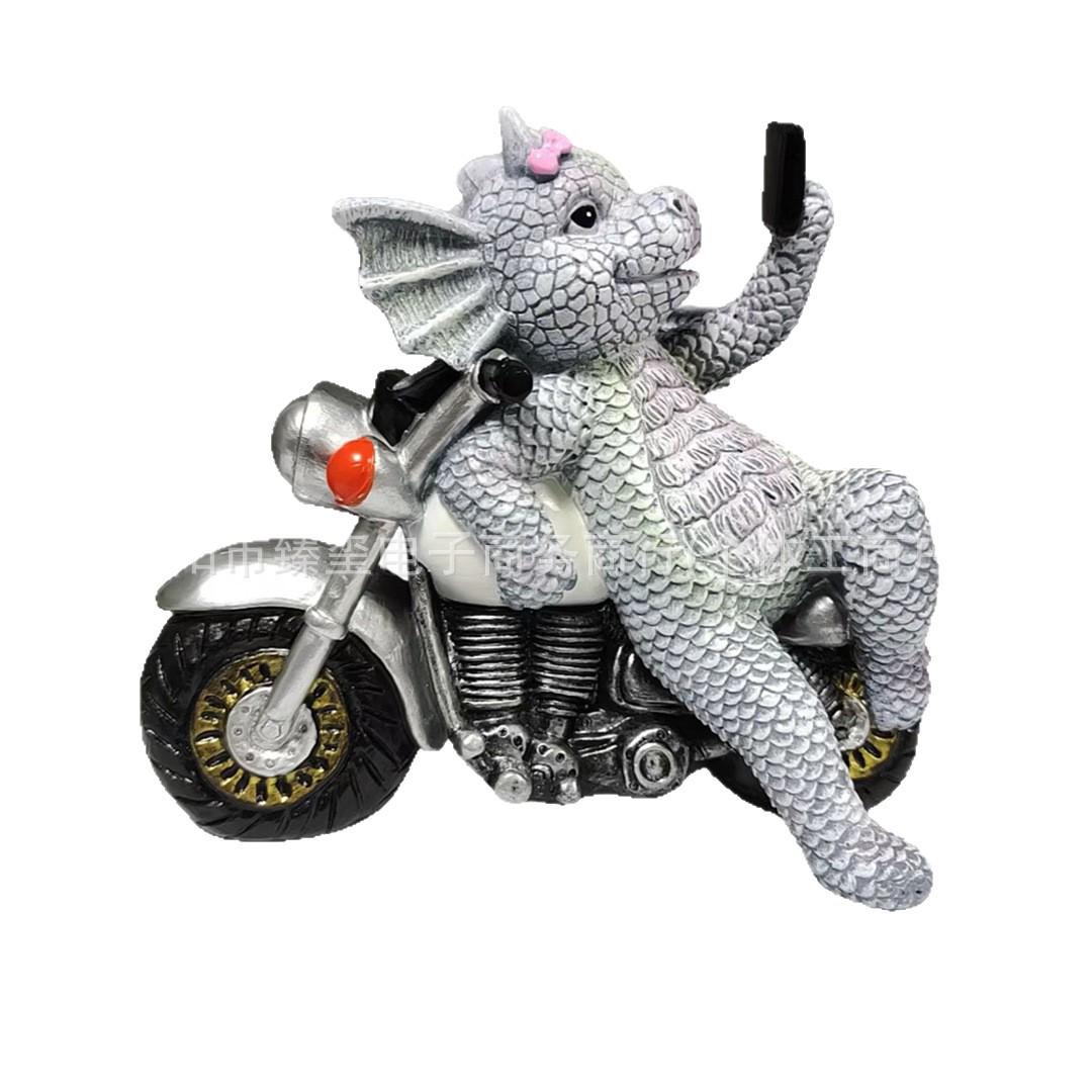 Cute Little Dragon Riding Motorcycle Ornament - Cartoon Home & Desktop Decor
Cute Little Dragon Riding Motorcycle Ornament - Cartoon Home & Desktop Decor