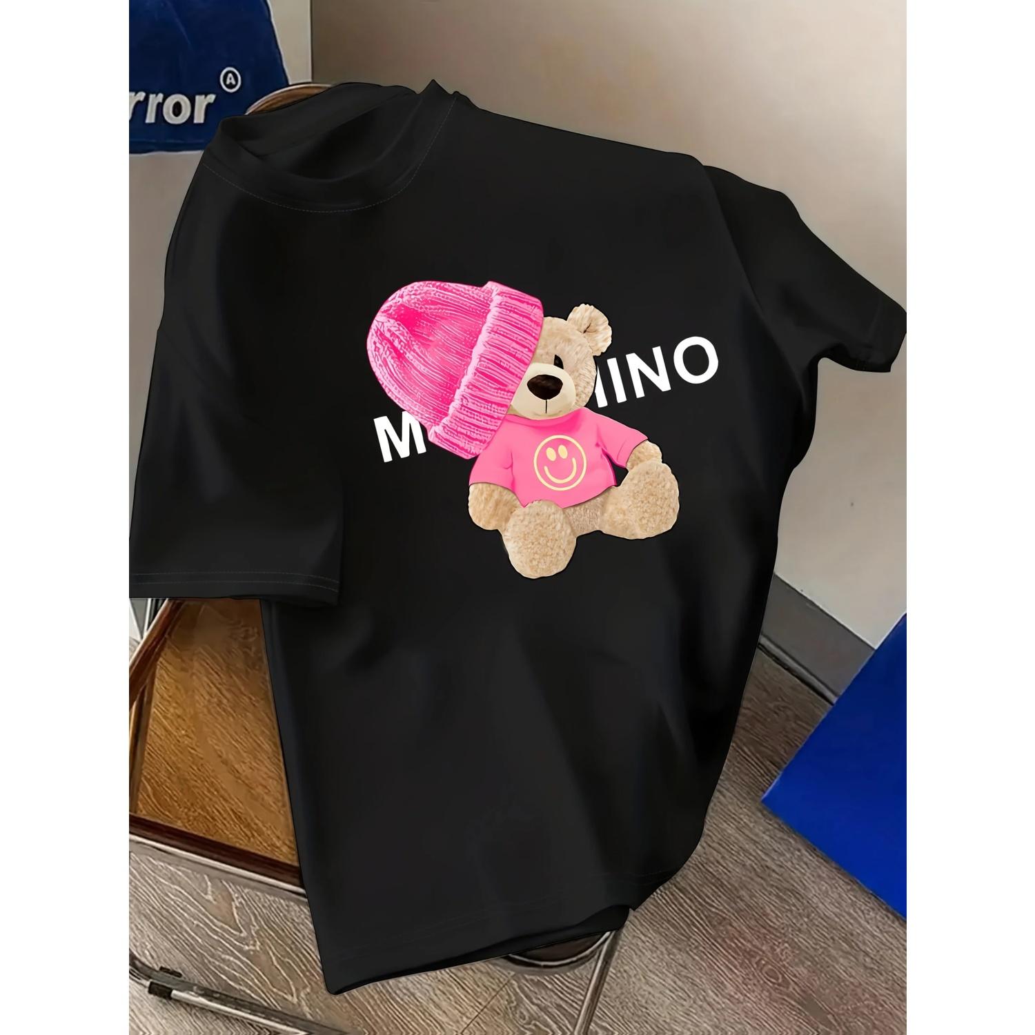 Graphic T-Shirt Short Sleeve Crew Neck with Soft Comfortable Spring Women s Light Blue Casual Teddy Bear M
Graphic T-Shirt Short Sleeve Crew Neck with Soft Comfortable Spring Women s Light Blue Casual Teddy Bear M