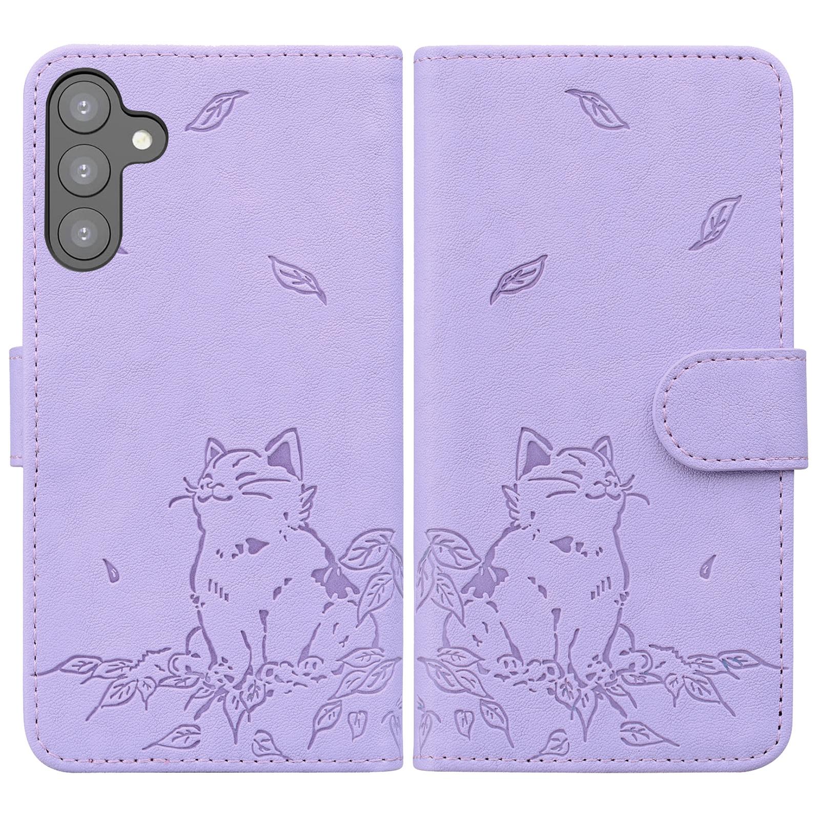 For Samsung Galaxy A16 5G/A16 4G Case Wallet Cat Pattern Imprinted Leather Phone Cover Purple
For Samsung Galaxy A16 5G/A16 4G Case Wallet Cat Pattern Imprinted Leather Phone Cover Purple