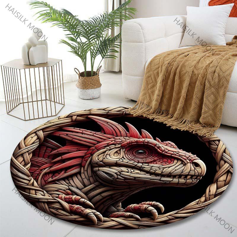 Multiple sizes Dinosaur Art in Wood Carving Style Print Round Carpet Living Room Bedroom Table Chair Sofa Decorative Carpet Diameter -60cm
Multiple sizes Dinosaur Art in Wood Carving Style Print Round Carpet Living Room Bedroom Table Chair Sofa Decorative Carpet Diameter -60cm