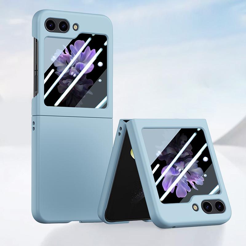 For Samsung Galaxy Z Flip5 5G PC Phone Case Skin-touch Shockproof Cover with Small Screen Film Pink
For Samsung Galaxy Z Flip5 5G PC Phone Case Skin-touch Shockproof Cover with Small Screen Film Pink
