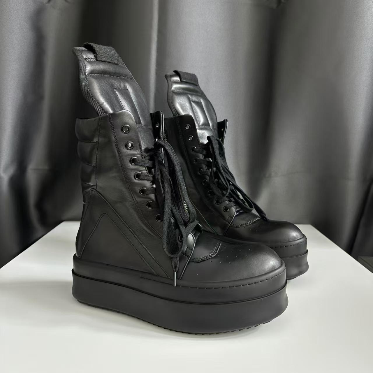 Thick Sole 7cm Flat Cowhide Euro Trainer Handmade Rock High Street Zipper Quality Boots 45
Thick Sole 7cm Flat Cowhide Euro Trainer Handmade Rock High Street Zipper Quality Boots 45