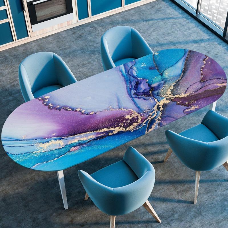 1pcs Waterproof Oil-Resistant Marble Pattern Printed Oval Tablecloth Elastic Stretch Fitted Table Cover Kitchen Dining Outdoor 91cmx152cm
1pcs Waterproof Oil-Resistant Marble Pattern Printed Oval Tablecloth Elastic Stretch Fitted Table Cover Kitchen Dining Outdoor 91cmx152cm