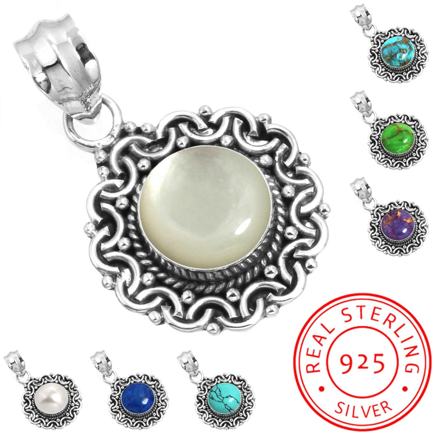 925 Sterling Silver Pendant Women Gemstone Handmade Jewelry Christmas Gift Blue Green Purple Copper Turquoise Pearl Lapis Mother Of Pearl Victorian перламутровий колір
925 Sterling Silver Pendant Women Gemstone Handmade Jewelry Christmas Gift Blue Green Purple Copper Turquoise Pearl Lapis Mother Of Pearl Victorian перламутровий колір
