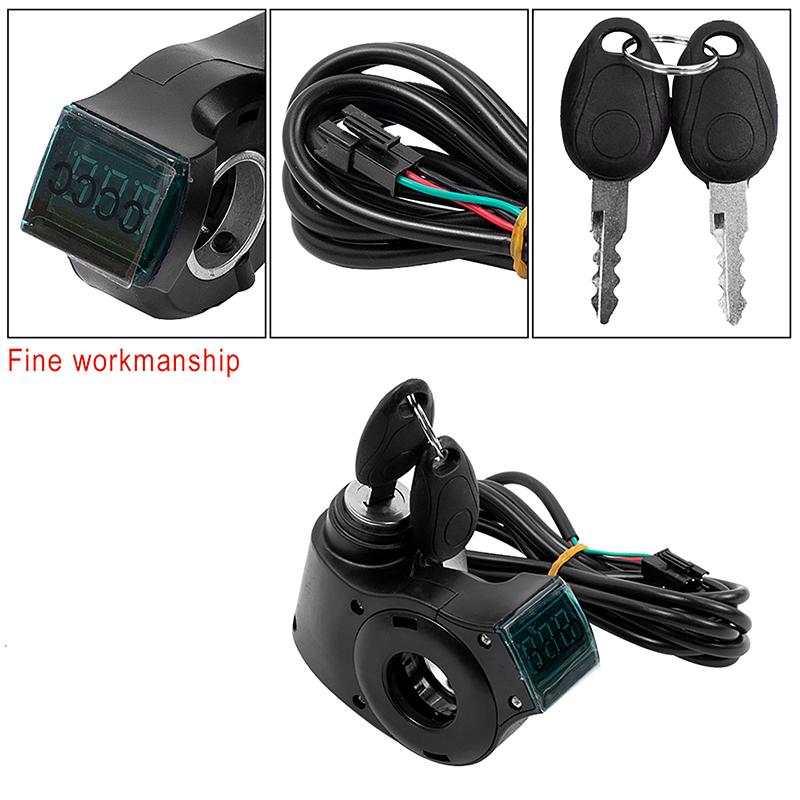 E-Bike Power Switch Lock Power Display Thumb Throttle With Key 12V-99V Electric Scooter Handlebar Ignition Switch Key Power Lock чёрный
E-Bike Power Switch Lock Power Display Thumb Throttle With Key 12V-99V Electric Scooter Handlebar Ignition Switch Key Power Lock чёрный