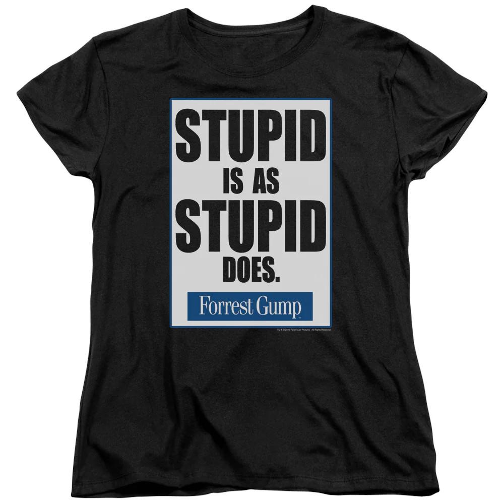 Forrest Gump Stupid Is Womens T Shirt Black XL
Forrest Gump Stupid Is Womens T Shirt Black XL