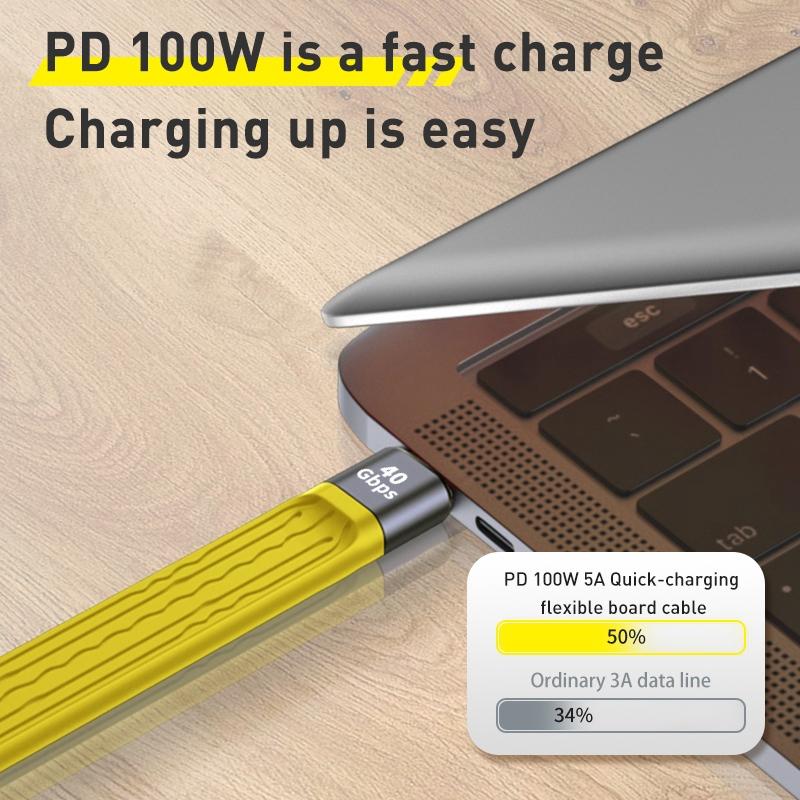 For iPhone 15 Series PD 100W Fast Charging 10Gbps Type-C to Type-C FPC Soft Data Cable,Cable Length: 13.8cm A
For iPhone 15 Series PD 100W Fast Charging 10Gbps Type-C to Type-C FPC Soft Data Cable,Cable Length: 13.8cm A