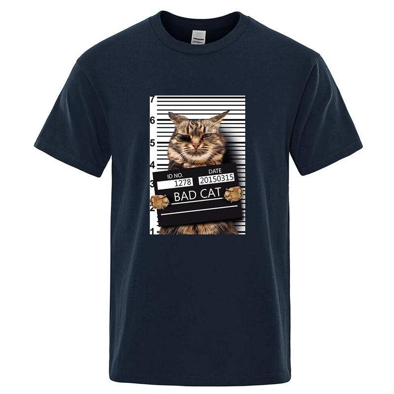 Summer Mens High Quality Tshirt 100 Cotton Funny Criminal Cat Pattern Printed Casual Cool Oneck T Shirt Loose Male Tees Tops 4XL
Summer Mens High Quality Tshirt 100 Cotton Funny Criminal Cat Pattern Printed Casual Cool Oneck T Shirt Loose Male Tees Tops 4XL
