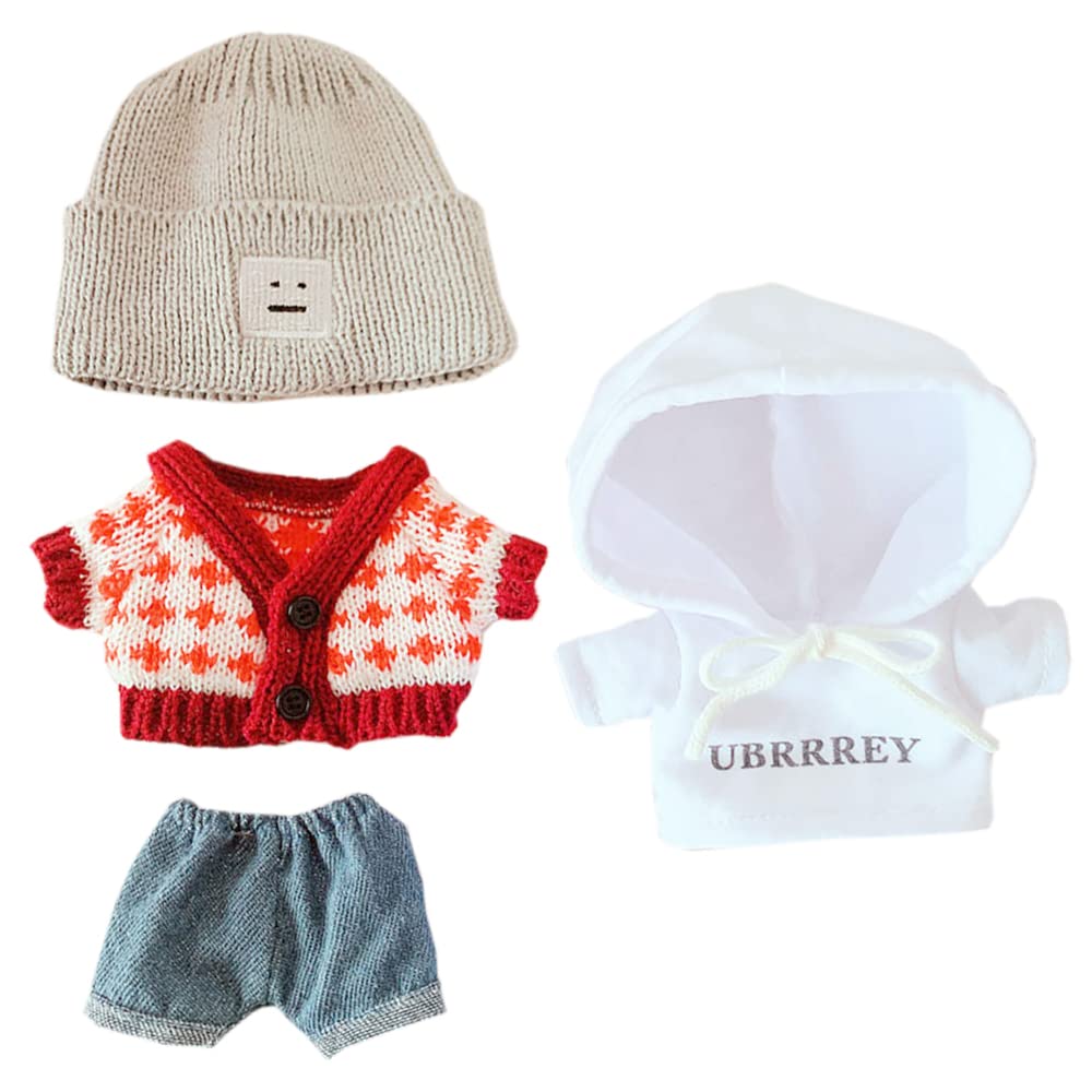 niannyyhouse 20cm Doll Clothes for Plush Toy Hat Sweater Hoodie Shorts 4 Piece Set Red Cotton Doll Clothes Doll Baby Clothes Dress Up + + +
niannyyhouse 20cm Doll Clothes for Plush Toy Hat Sweater Hoodie Shorts 4 Piece Set Red Cotton Doll Clothes Doll Baby Clothes Dress Up + + +